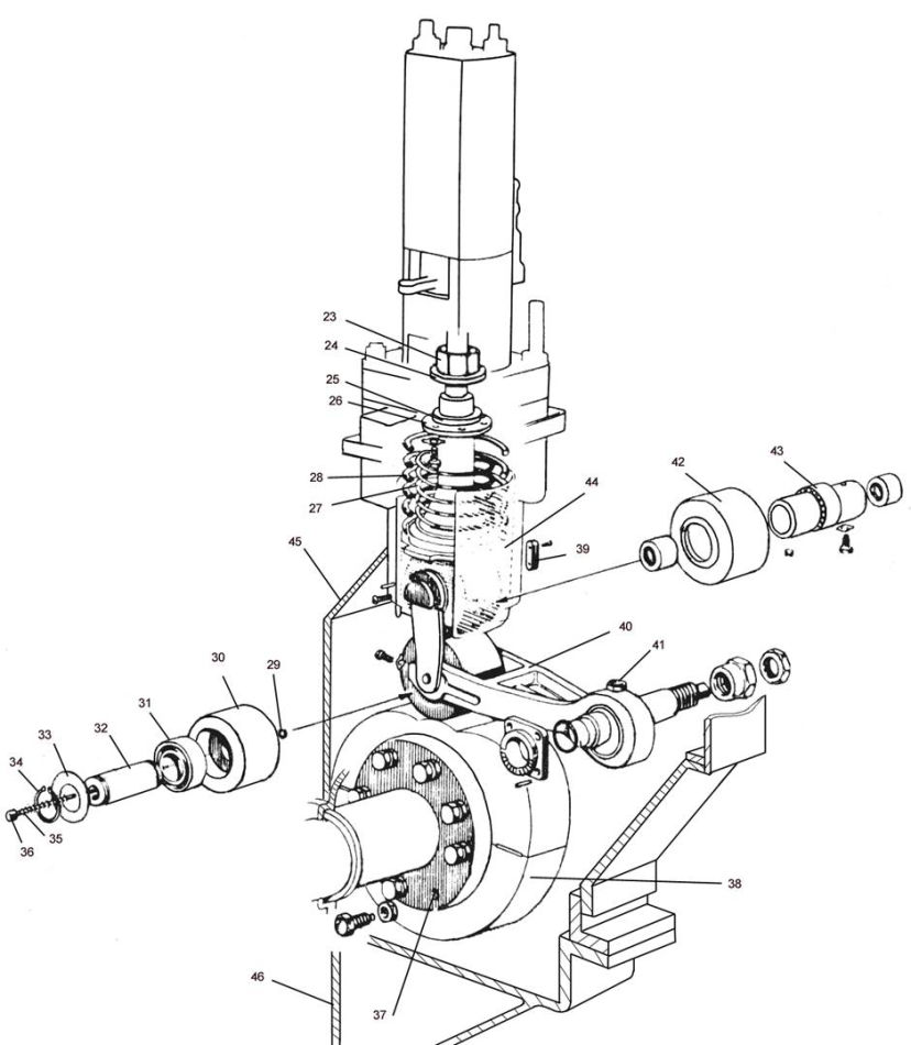 Fuel pump driving gear 