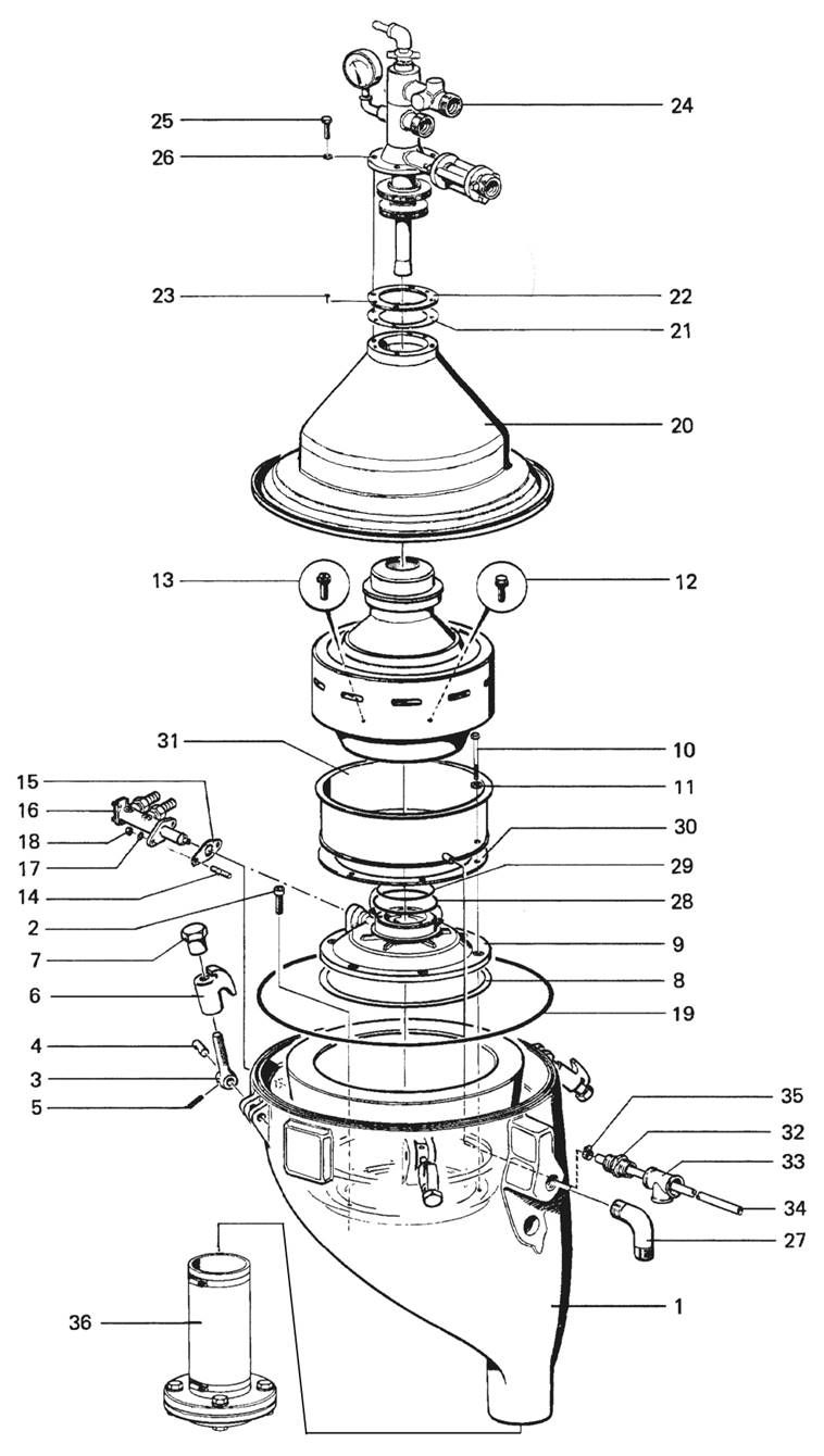 Fig. 2 - Machine top part